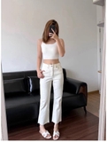 Quần jean THE ROW trắng