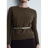 Áo len MANGO râu rêu cổ tròn