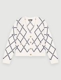 Cardigan MAJE trắng trám