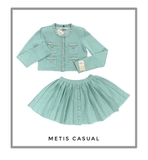 Set len SELF PORTRAIT dạ xanh