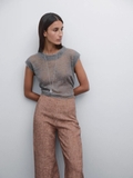 Quần lụa MASSIMO DUTTI nâu loang