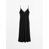 Váy 2 dây MASSIMO DUTTI đen ren ngực
