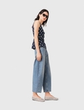 Áo MAJE 2 dây chấm bi navy