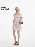 Váy SELF PORTRAIT ren trắng dáng ngắn
