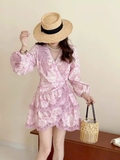 Váy MAJE hồng ren dập