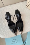 Slingback PRADA mũi kim loại