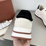 Giày LORO PIANA trắng dây đen đế nâu