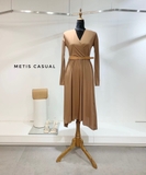 Váy Max Mara vạt chéo kèm belt 2 màu