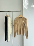 Áo len RALPH LAUREN trơn cổ tròn dài tay 4 màu