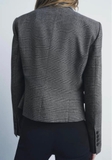 Blazer ZARA kẻ ngắn