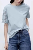 Tshirt MANGO tay ren 2 màu