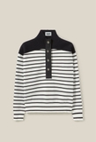 Áo CLAUDIE kẻ khuy bấm cổ