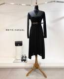 Váy Max Mara vạt chéo kèm belt 2 màu