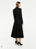 Áo dạ ROLAND MOURET đen dài tay