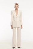 Quần xuông ROLAND MOURET trắng khuy lệch