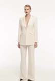 Quần xuông ROLAND MOURET trắng khuy lệch