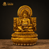 Tượng Đức Hoàng Thần Tài Đồng Đài Loan Pháp Lam (27.5x17x15cm)