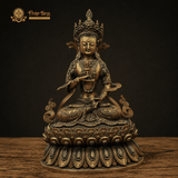 Tượng Đức Kim Cang Tát Đỏa Đồng Pháp Lam (34.5x23.5cm)