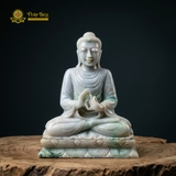 Tượng Phật Thích Ca Ngọc Phỉ Thúy Nguyên Khối 20cm