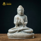 Tượng Phật Thích Ca Ngọc Phỉ Thúy Nguyên Khối 32cm – Thượng Phẩm