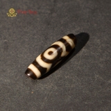 Dzi 3 mắt hoa sen hành giả 40mm