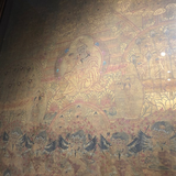 Thangka Đức Liên Hoa Sanh vẽ tay Tu viện Gompa 100x130