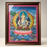 Tranh Thangka Hư Không Tạng Bồ Tát – Đại Bồ Tát Trí Tuệ & Công Đức | Pháp Tạng