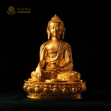 Tượng Phật Thích Ca Mâu Ni Đồng Mạ Vàng 24K Hoa Văn Mật Tông 60cm – Sưu Tầm Đại Tượng
