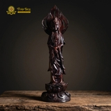 Tượng Quán Thế Âm Bồ Tát Gỗ Myanmar 70cm