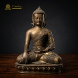 Tượng Phật Thích Ca Mâu Ni Đồng Ấn Độ 30cm – Ấn Xúc Địa