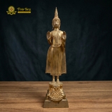 Tượng Phật Thích Ca Mâu Ni Đồng Mạ Vàng Thái Lan Thế Đứng