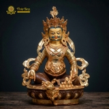 Tượng Hoàng Thần Tài Tây Tạng Mạ Vàng 14K Cao 33cm