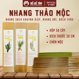 Nhang Thảo Mộc Tự Nhiên Hộp 50 Cây, Ít Khói, Thơm Mát, An Toàn | Siêu Thị Bồ Đề Tâm