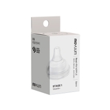 Thế hệ 3 - Núm bình sữa silicon Moyuum - Size 1/2/3/4 - Hộp 2 núm