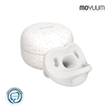 Ty ngậm 100% silicone Moyuum - 6m+ - Màu trắng