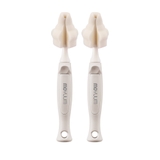 Set cọ núm bình Moyuum - Set 2 chiếc - Màu Trắng/Hồng
