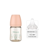 [DEAL XẢ KHO] Bình sữa PPSU Moyuum - Ogu hồng - 170ml - Kèm núm 1