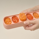 Khay trữ ăn dặm silicon Moyuum - 4 màu Vàng/Be/Tím/Cam đỏ - 6 ô | 30ml/ô