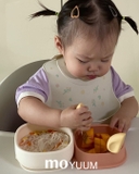 Yếm ăn dặm silicone Moyuum - BST họa tiết - Sweet Berry/ Sweet Party