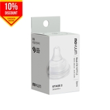 Thế hệ 3 - Núm bình sữa silicon Moyuum - Size 1/2/3/4 - Hộp 2 núm