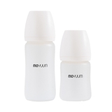 Bình sữa Thủy tinh tráng silicon Moyuum - Phiên bản trơn - 150ml/240ml