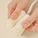 Cọ bình tay cong/Mút xốp Moyuum - Màu Trắng/Tím