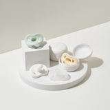 Ty ngậm 100% silicone Moyuum - 6m+ - Màu trắng