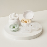 Ty ngậm 100% silicone Moyuum - 3-6m - Màu trong suốt