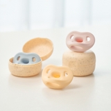 Ty ngậm 100% silicone Moyuum - 1-3m - Màu hồng