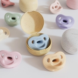 Ty ngậm 100% silicone Moyuum - 1-3m - Màu xanh