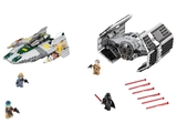 LEGO Star Wars Vader's TIE Advanced vs. A-Wing Starfighter 75150