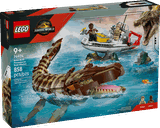 LEGO Brick-Built Mosasaurus Boat Mission 76974