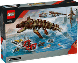 LEGO Brick-Built Mosasaurus Boat Mission 76974
