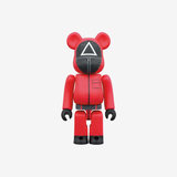 Bearbrick x Squid Game Guard Triangle 100% & 400% Set